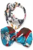 Berühmte prächtige Seidenstoff -Stoff -Stirnband Frauen Mädchen elastische Haarbänder Schal