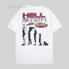 T-shirt maschile Hell Star Thirt Mens Designer Shirts Summer Leisure Fashion Hip Hop Hop Street Brand Abbigliamento con lettere Stampa S-5xl