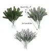 Fleurs décoratives 24pack / lot fausses pins stemsartificiales plantes à la maison déco artificiel pour décoration décoration