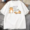 T -shirts Men Dames Fuuny Cat Mooie print T -shirt Zomer heren Casual Harajuku Oversized mannelijke kleding T -stukken 240423
