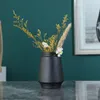 花瓶マットブラックドライフラワーセラミック花瓶リビングルームの装飾配置撮影小道具ギフト