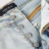 paarse jeans korte ontwerper korte heren rechte holes zomer nachtclub blauwe dames shorts patch dezelfde stijl paarse merk jeans short