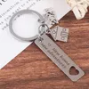 Keychains 1 st Begin Gefeliciteerd Keychain Home 2024 Housewarming cadeau voor huiseigenaar Huis