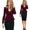 Abiti da donna blazer femmina blu da donna abito da donna da donna 2024 top sottile top elegante abiti da design corto a due fibbie cappotto da donna 4xl