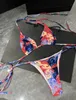 Paris Women's Bikini Zestaw seksowne luksusowe stroje kąpielowe projektantki stroju kąpielowego Kobiety geometryczne nadrukowane moda na plażę pływanie noszenia klasyki mini Trikini marka marki Kąpiec Bathing Suit xl
