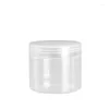 Storage Bottles 24pcs 68Dia.Empty PET Plastic Cream Pot Clear Lid 100ml 120ml 150ml 200ml 250ml Boay Scrub Jar Containers For Cosmetics Pots