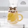 Mokken eenvoudige en luxueuze waterbeker mok vrouwelijk High Beauty Office Tea Making Ceramic met deksel huishoudelijke woonkamer