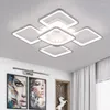 Plafond Loues luxuelles modernes luxueux carré lampe à lampe de lumière LED SOILLE CUIT