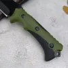 Neue hochwertige EDC Fixed Blade 440 Stahlklinge ABS Griff volles Tang Outdoor Camping Jagd Überleben Militärtaktische Messer mit Lederscheide