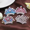 Köpek Giyim Pet Saç Taç Kraliyetleri Peri Saç Comb Kristal Rhinestone Tiaras Headdress Meapwear Cat Prenses Doğum Günü Partisi Takı