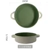 Teller runde Backpfanne Hochtemperaturofen Dedizierte Keramikplatte Dinner Dish Obst Salat Schüssel Dekoratives Geschirr