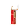 Bd8028 Grinding Wheel Side Oblique Fire Iatable Lighter High Quality Metal Pipe Lighter