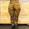 Men's Pants Meimei's Homemade YUTU&MM Light Brown Loose Overalls Cotton 9 Points Cycling Twill Breeches
