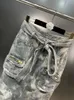 Юбка Европейская американская уличная джинсовая юбка Женщины летняя осень высокое качество с поясом многосайно-модного камуфляжного платья