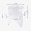 Water Bottles Refrigerator Cold Kettle Rotating High Capacity Iced Beverage Dispensers Drink Jug Bucket 4L Bottle For Party Home Bar