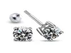 S925 Sterling Silver Screw Earring One Carat Moissanite Studs Classic Fourclaw för Male och Female2840056