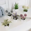 Decoratieve bloemen 6 stks - gesimuleerde planten kleine potcombinatie geschikt voor binnendecoratie Office Desktop