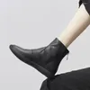 Casual Shoes Simple Soft Leather Boots Women's 2024winter Short Single British Style Breathable For Women