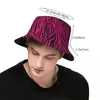 Bérets Travel Headswear Gothic Pink Zebra Stripes Stuff Stuff Bucket Chapeaux TRENDY UNISEX SOR SORN ISPOTI FISH