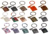 Kimter PU -handväska Key Chain Armband bilväska Tassel Leopard tryckt Bangle Wristlet Card Wallet Keychains -armband Keyring DHL1133377