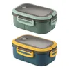 Serviesgoed geïsoleerd Bento Box Lekproof Double Layer Lunch voor reispicknickkinderen