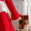 Девушка платья рождественская детская одежда зимняя девочка Принцесса платье с длинным рукавом круглая шея сгущенная дры