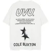 Cole Buxton T-shirt Mens Designer Femmes Vêtements Tops Tshirt Summer Print Femme Vetements Goth Sport Party Vêtements Polo Haikyuu Tide Man Tees Tomato Us