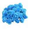 Decorative Flowers 100PCS/Bundle Artificial Rose Head Flower Silk Bulk Party Wedding Fake Bouquet Decor Home Plants Living Room Decoration