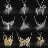 Koala Pendat Halskette Ganzes Edelstahl Schmetterling Phoenix Schmuck Meereswege Kolibri Flamingo Halsketten Drop4055823