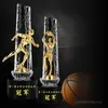 カスタマイズされた樹脂形状の彫刻クリスタルトロフィーバスケットボールフットボールバドミントンランニングテニスゴルフビリヤード賞240428
