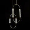 Clips blancs artistiques LED Gold Chrome Black Designer Lampes suspendues suspension Luminaire Pendant Light For Dinning Room