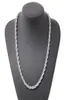 Ed Corde Chain Classic Mens Bijoux 18 carats en or blanc rempli de mode Hip Hop Bijoux 24 pouces7781413