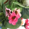 装飾的な花人工花輪小さな緑の花輪の輪ミニ屋内の花を飾るためのユーカリ