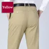 Pantalones para hombres verano delgado clásico de algodón informal