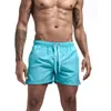 Heren zwembroek met mesh voering zijzakken Solid Beach Shorts Quick Dry Lightweight Drawring Board Summer Swimwear 240425