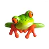 Decorative Figurines Frog Sculpture Eye-catching Simplicity Decoration Supplies Computer Peripheral Ornament For