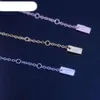 Bracelet en pierre de bracelet en pierre de marque sterling sier-sterling avec activité zircon chain de retour à la main femmes bijoux de mode Gift 2024