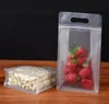 再シール可能な透明なプラスチックサイドガセットジッパーバッグフードシュガー茶茶を使い捨て野菜フリーザーパッケージバッグ