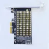 Agregue las tarjetas PCIe al adaptador M2/M.2 SATA M.2 SSD PCIe Adaptador NVME/M2 Adaptador PCIe SSD M2 a SATA PCI-E Card M Key +B Key