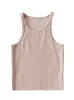 Tank da donna Arrivo estivo Slim Sleeveless Crop Tops streetwear Sexy Girls Solid Girls Off-Shoulder Filad Came