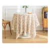 Table en coton en lin coton de style postal