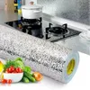 Keuken backsplash wallpaper peel en stick aluminium folie contactpapier zelfklevende oliedichte T wandsticker voor aanrecht 240429