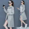 Giacche da donna Fashion Sun Protection Abbigliamento 2024 Summer Corean Self Coat da donna Giacca casual con cappuccio da donna