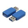 Extensor de conector USB 3.0 estándar Tipo A Adaptador masculino a femenino USB3.0 AM al convertidor de acoplador AF para PC portátil Azul