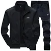 Mens Polysterswear Wool Gym Spring Jacketpants Casual Mens Sportswear 240428
