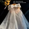 Bruids sluiers witte sluier bruiloft haar accessoires vrijgezellenfeest multi-laag mesh mesh bruid hoofdtooi met clip