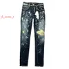 Purple Brand Jeans Scratch Designer Classic Hole Jeans Mens Denim Trousers Fashion Design Retro Streetwear Casual Sweatpants Jeans Womens 8730