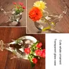 Vasen transparente Glas Vase niedliche Walform Pflanze Blütenarrangement Behälter Hydroponic Pot Home Tabletop Dekor Ornamente