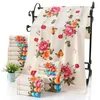 Modna moda w kwiatowe warstwy gazy bawełniane ręczniki kąpielowe dla dorosłych Terry łazienka serviette de Bain