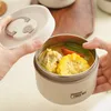 Dinware Bento Lunch Box Set draagbaar bewaar warme container met geïsoleerde tas roestvrijstalen thermische keukenaanbod